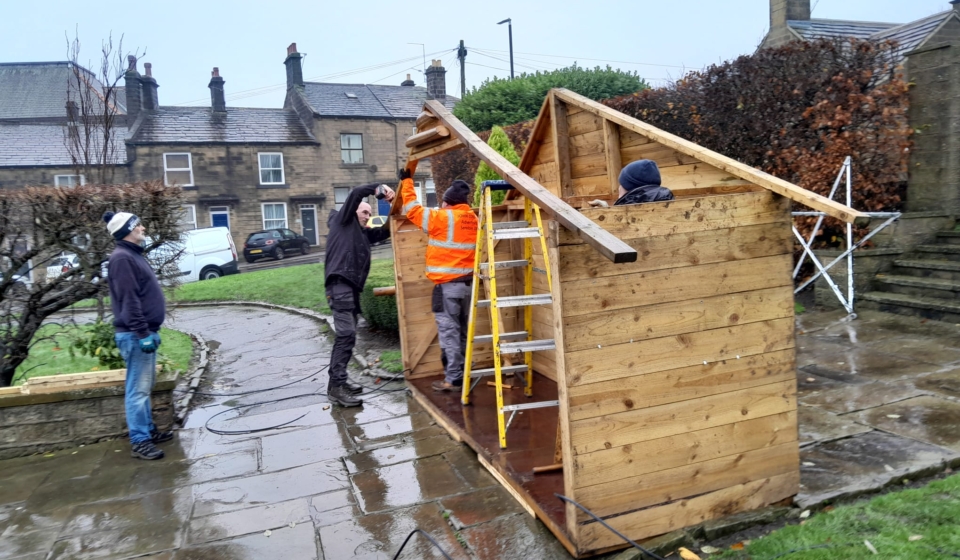 Building the 'manger'